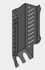Schutzblech Hydraulikschläuche Knickarm unten 